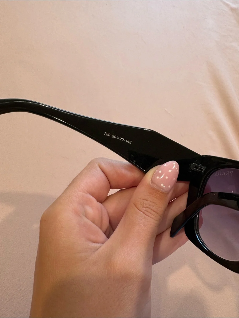 Prada Black Sunglasses with Purple Lenses